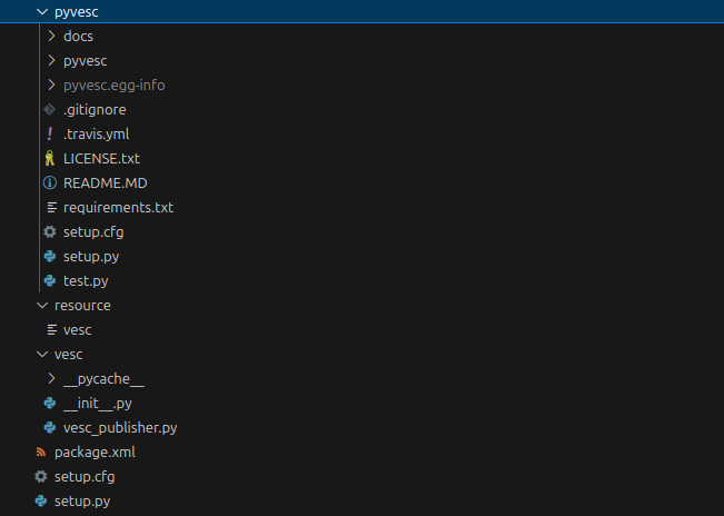 pyvesc library example